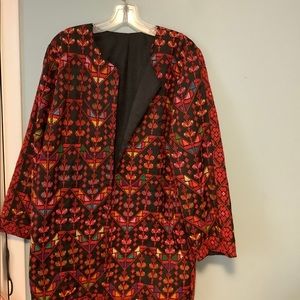 Embroidered Duster Jacket